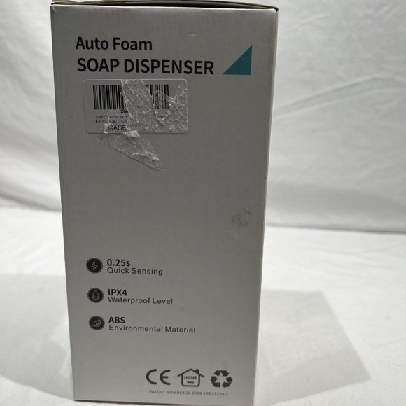 Open Box Auto Foam Soap Dispenser White IPX4 0.25s Rapid Foaming - Picture 5 of 5